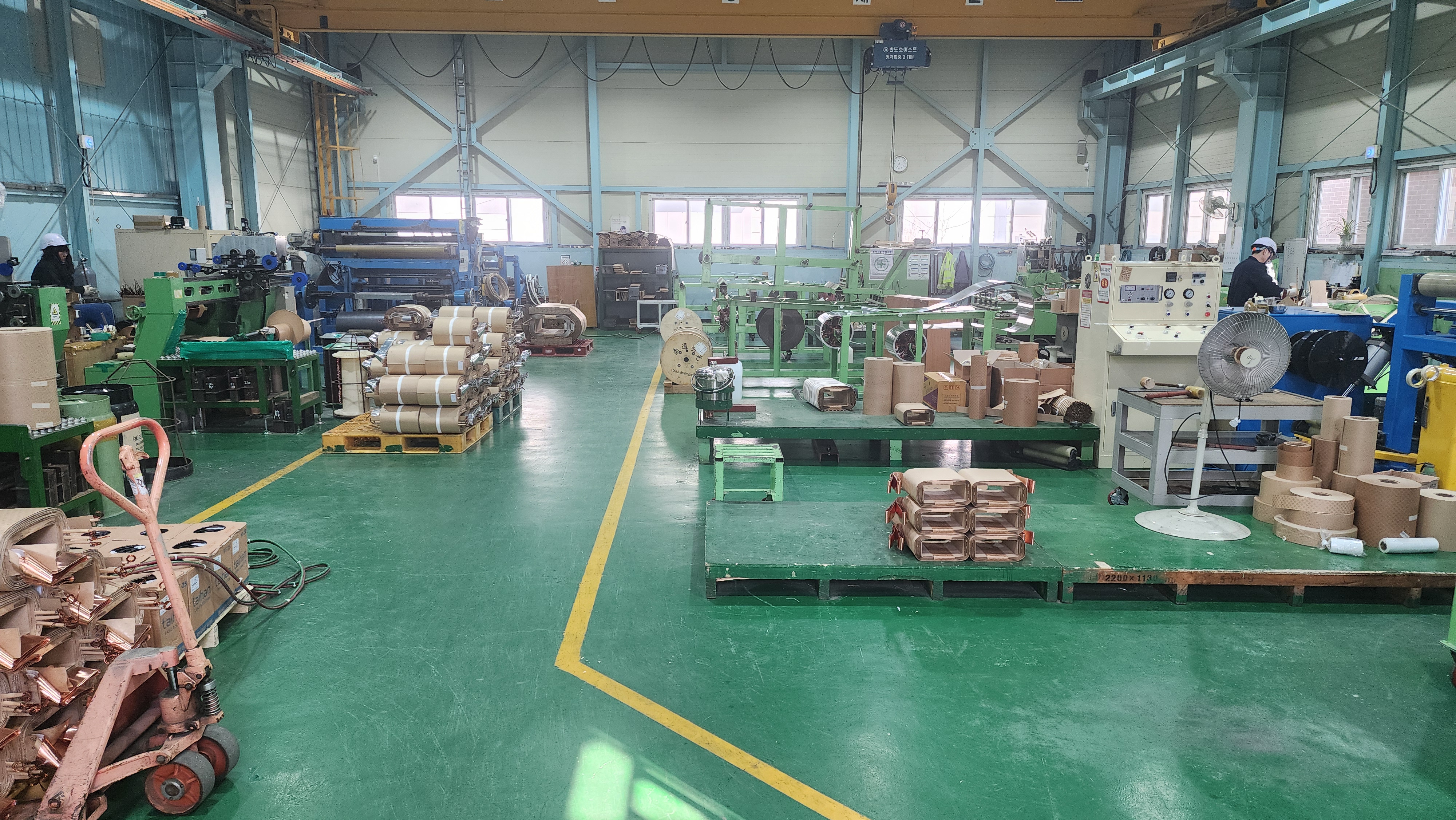 Inside factory